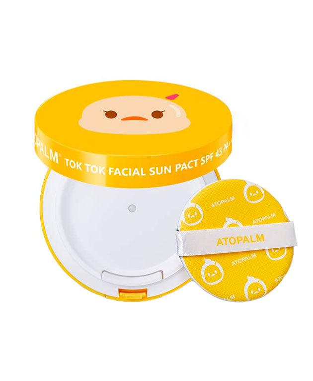 Tok Tok Facial Sun Pact Sunscreen for Sensitive Skin SPF43 PA+++ [ATOPALM ] Korean Beauty - K Beauty 4 Biz